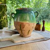 Pot à confît vert vernissé
