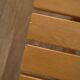 Vintage wooden slat bench 1970