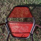 Openwork metal chair