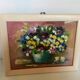 Tableau, huile sur toile bouquet de fleurs signée