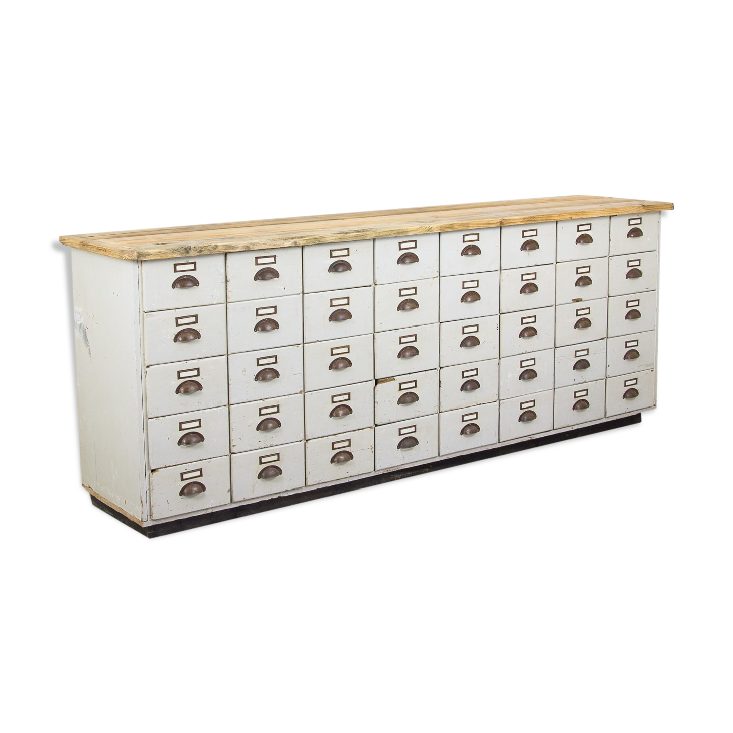 Vintage bank of drawers