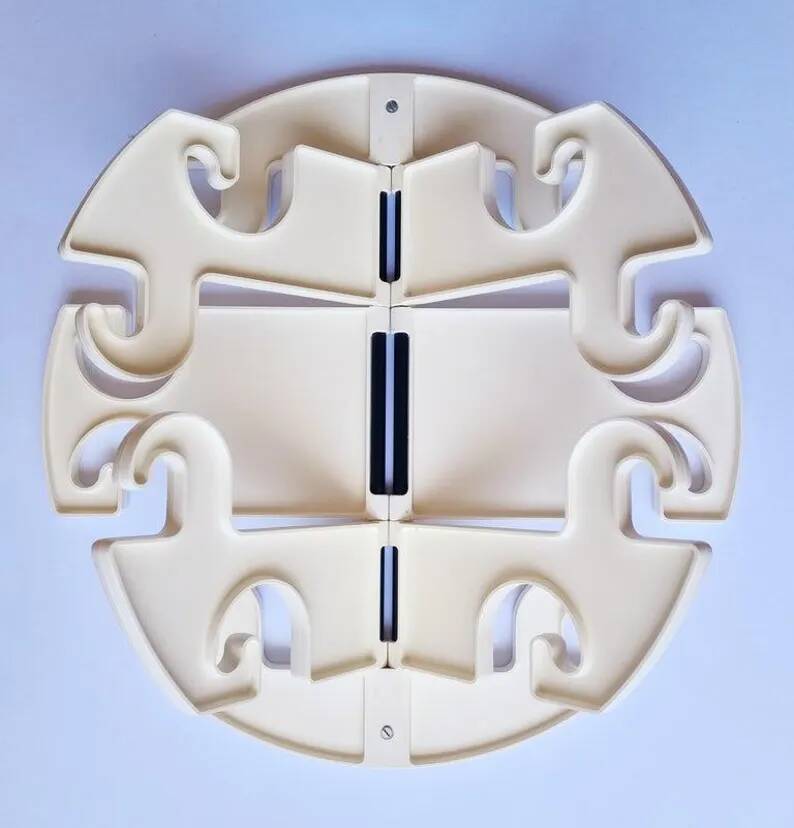 Midcentury Wall Coat Rack Octopus, Studio Halm, Germany, 1970s
