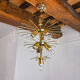 Black Veca chandelier 3 levels, Murano glass, Italy, 1970