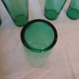 Set de 5 Green lemonade glass
