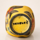 Petit vase Vallauris céramique émaillée, décor floral coloré.