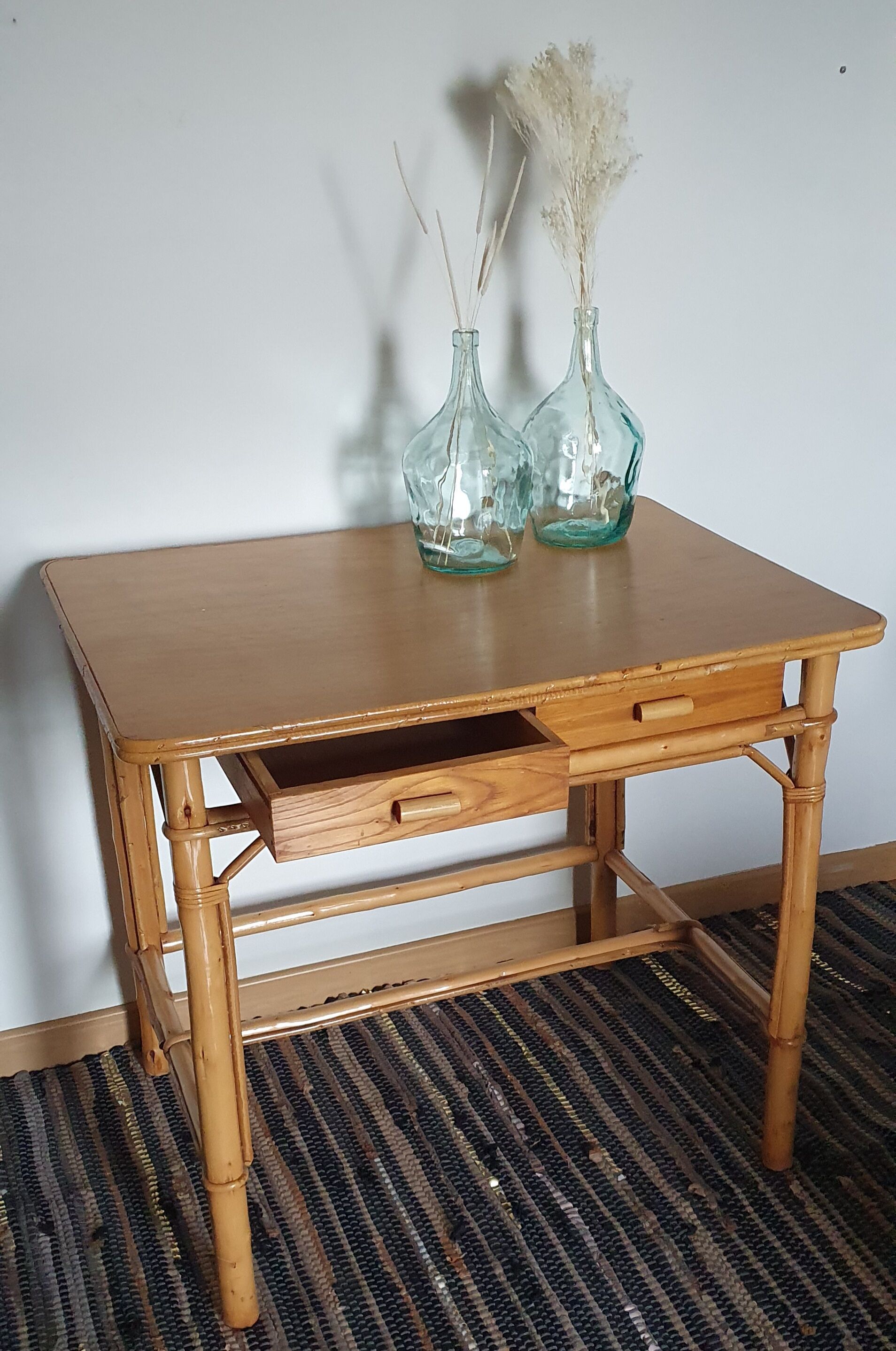 Rattan desk
