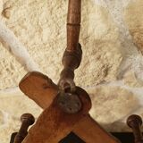 Extendable wooden wall coat rack