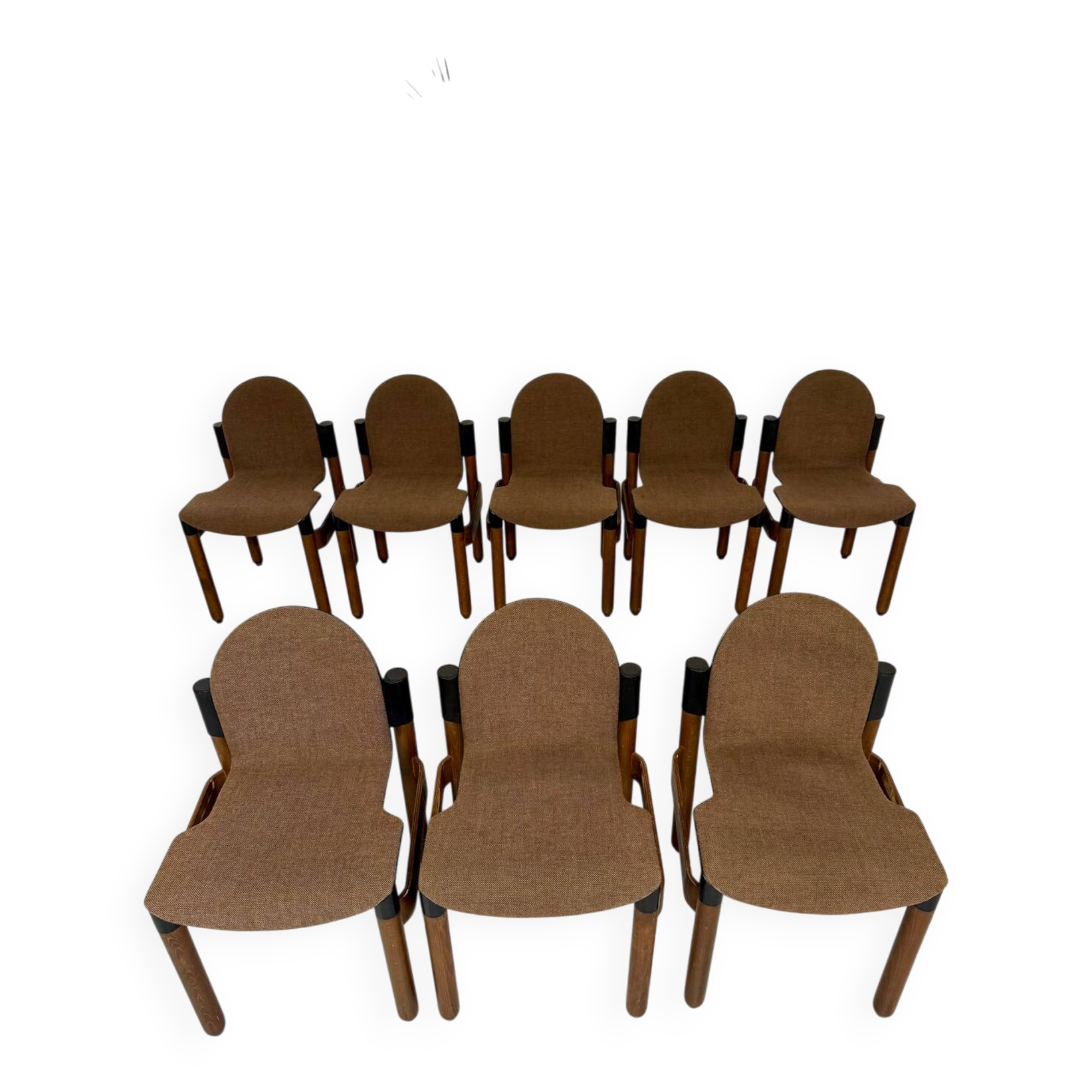 Set of 8 postmodern THONET FLEX chairs designed by Gerd Lange, vintage 80s.