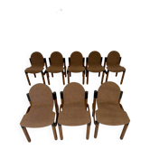 Lot de 8 chaises postmoderne THONET FLEX design Gerd Lange vintage 80 