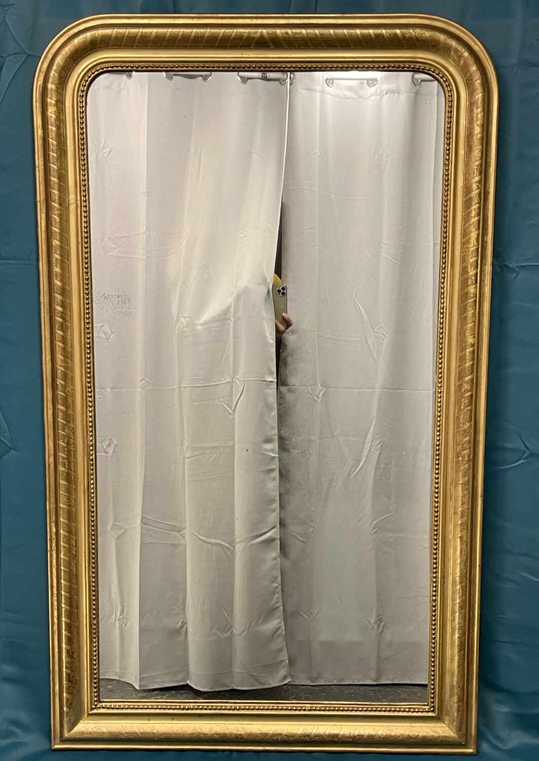 Mirror era Louis-Philippe gilding with gold leaf