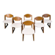 Chaises de salle à manger brutalistes vintage, ensemble de 6 - années 1960