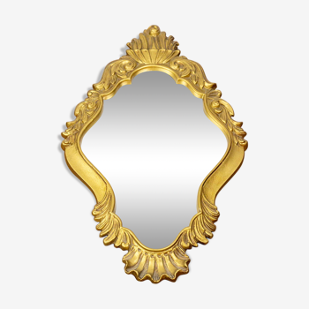 Miroir baroque décor coquille