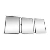 Triplet resaleable triple barber mirror back black varnish 69x27