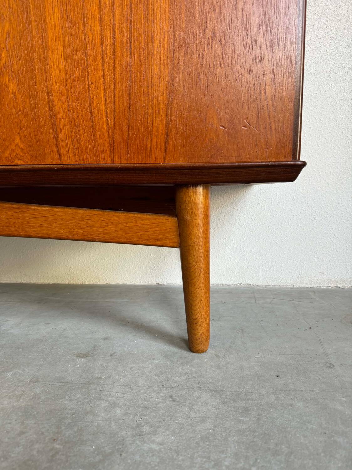 Vintage Danish Highboard teak and oak