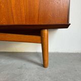 Vintage Danish Highboard teak and oak