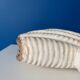 Vintage earthenware shell vase, Denmark