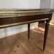 Louis XVI Style coffee table, marble wood and brass