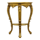 Golden console in Louis XV Rococo style made of resin.