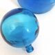 Carafe with blue Empoli stopper from the 70s Height 24.5 cm