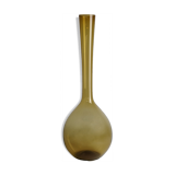 Large scandinavian vase in blown glass by arthur percy for gullaskruf, sweden - 50s