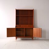 Mahogany bookcase with storage space