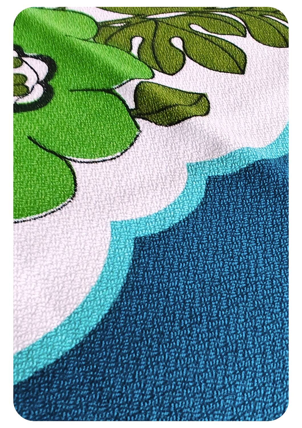 Vintage old stock table cloth floral decor