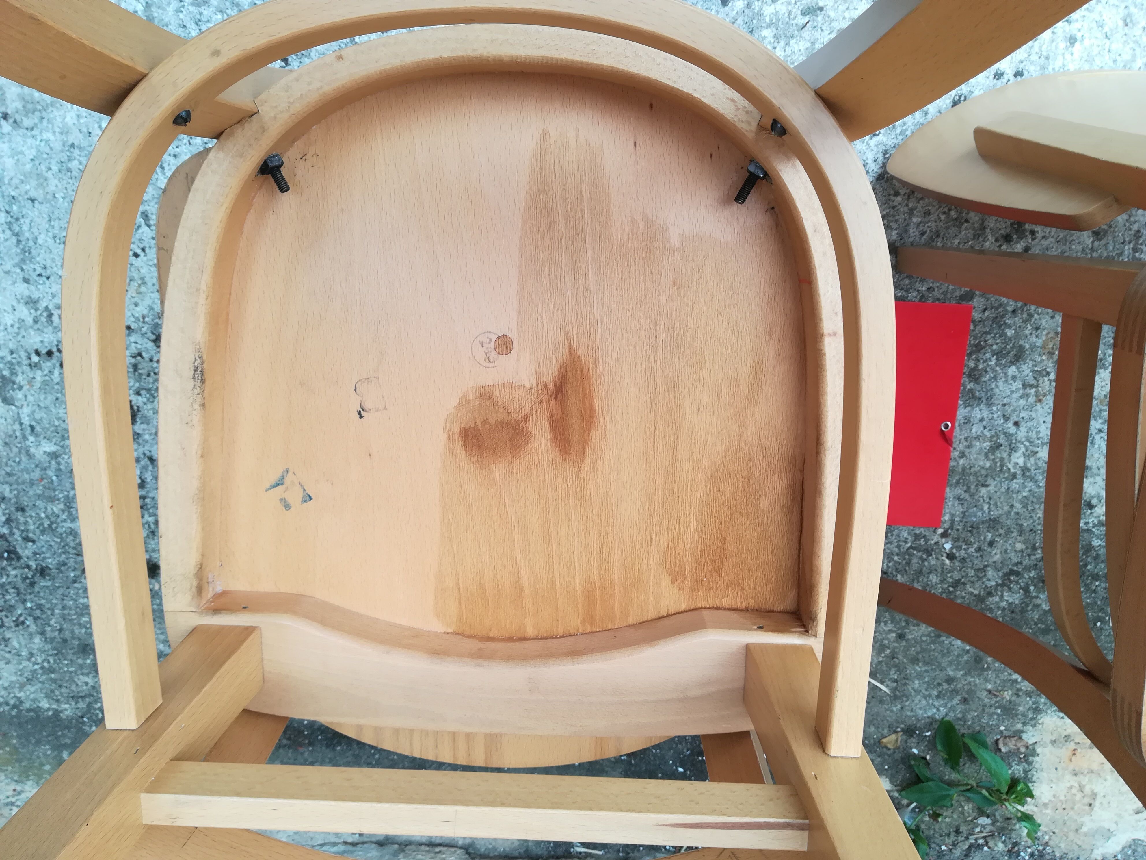 8 chairs bistro has high back 70 years