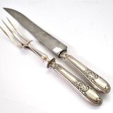 Empire Silver Carving Knife and Fork Set Brush&Cie