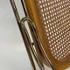 Vintage brass curved wooden rocking chair design