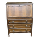 Secretary desk with a drop-down front in solid wood, Louis XV style.