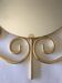 Golden metal sun mirror - 44cm