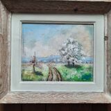 Spring landscape table