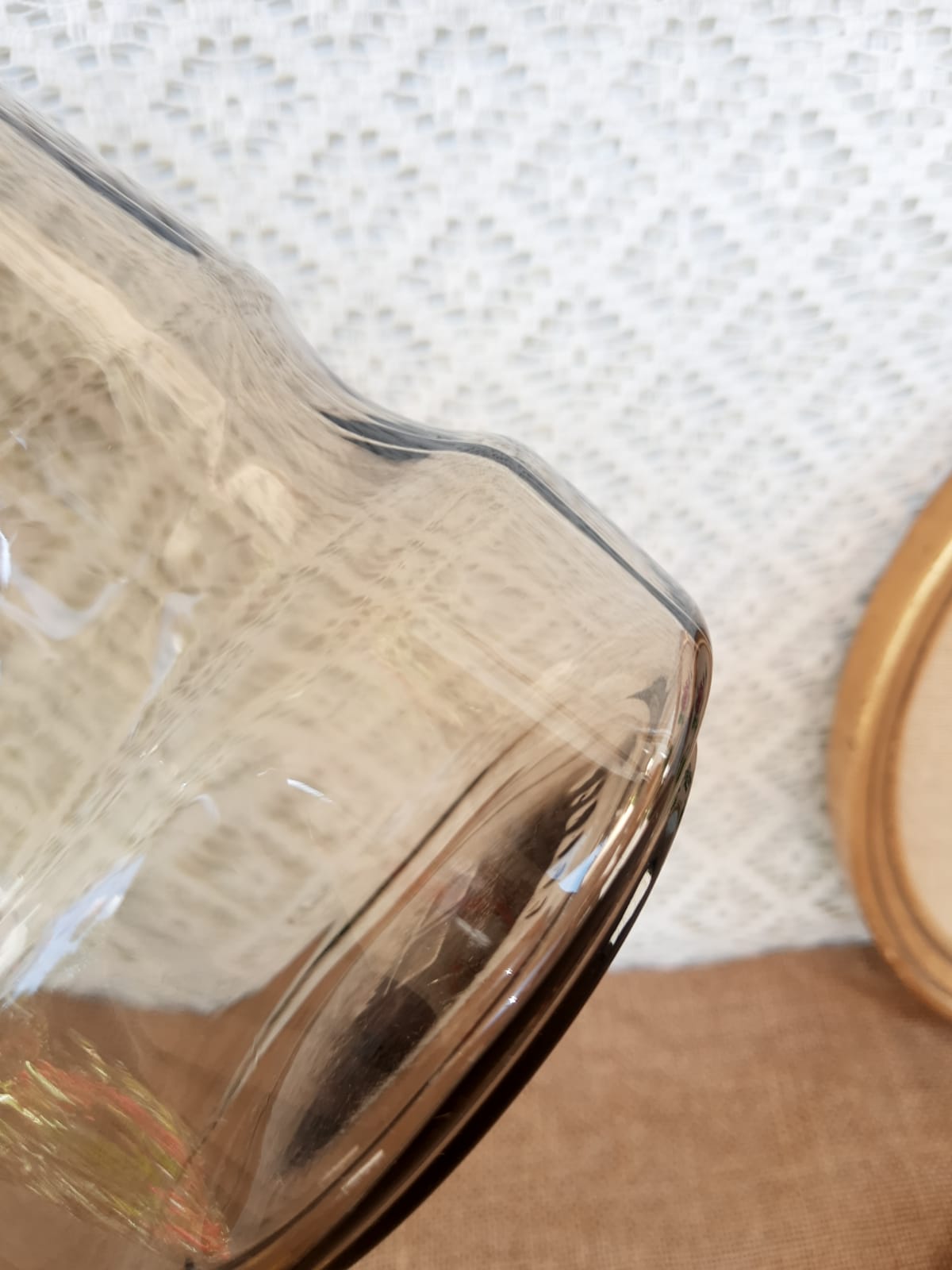 Normar smoked glass pouring decanter France