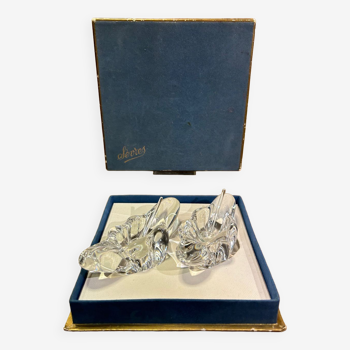 Pair box salerons crystal of weans, 50,60', vintage chic