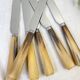 Set of 6 vintage horn table knives