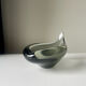 Sculptural Asymmetrical Holmegaard bowl by Per Lutken   Denmark  signed 1957