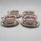 4 tea cup Limoges porcelain