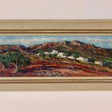 Original Swedish Oil on Canvas – “Bergsby Taragona” by Henry Eldin