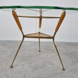 Mid century italian tripod coffee table, 1950s
