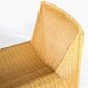 Wicker accent chair and its ottoman