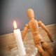 Duo candlesticks glass reims 2
