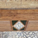 Old Burmese teak shop counter