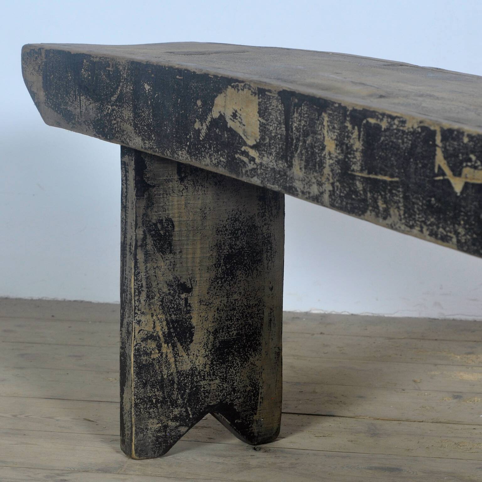 Rustic pine bench, circa 1960