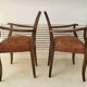 Pair of vintage leather armchairs