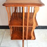 Antique Solid Wood Revolving Bookcase