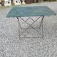 Old folding iron garden table