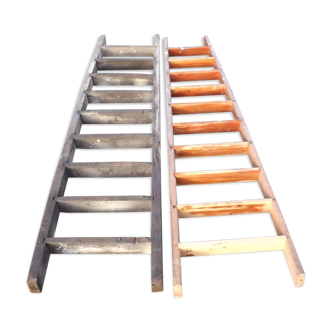 Pair of wooden ladders