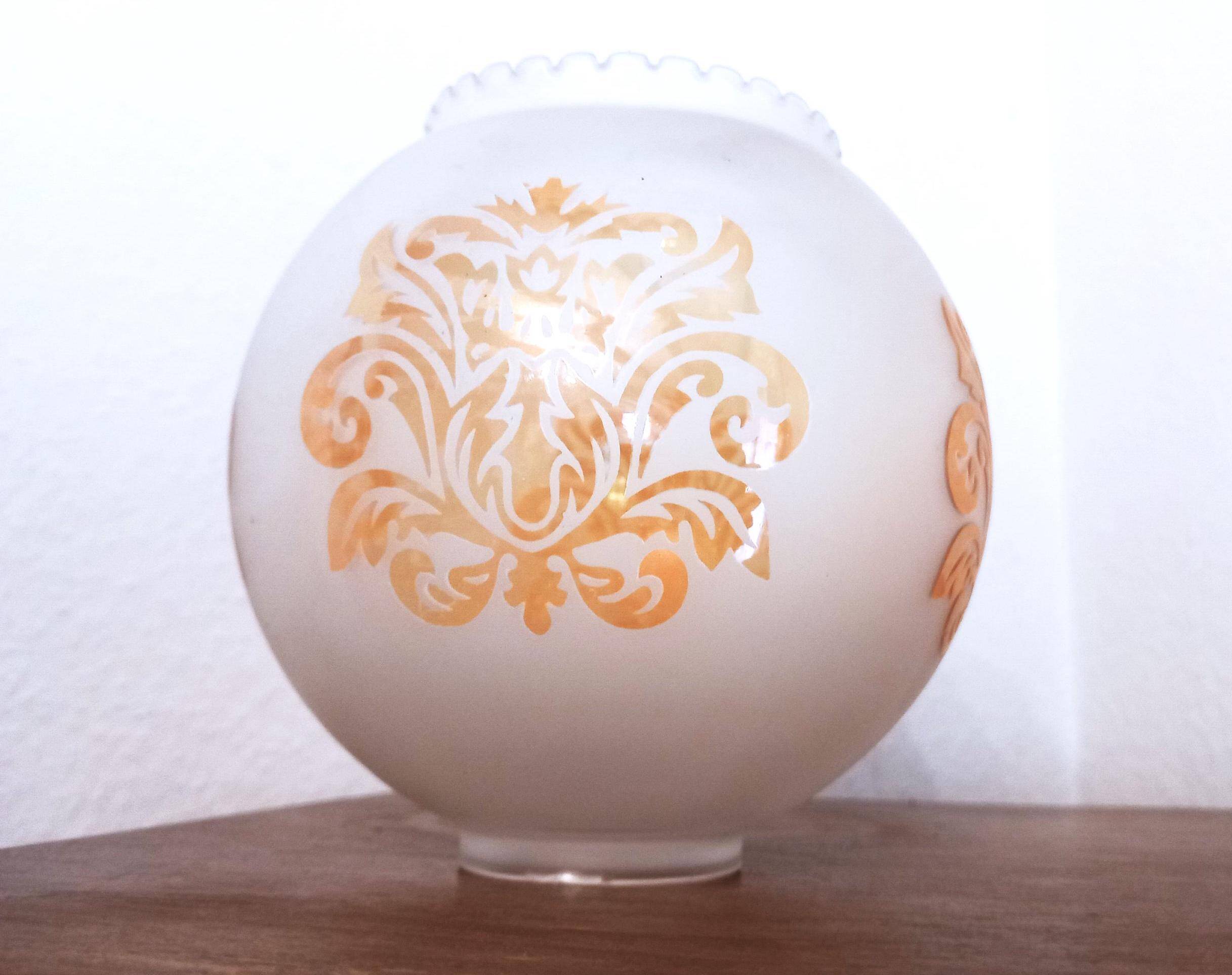 Pair of globes for light fixtures