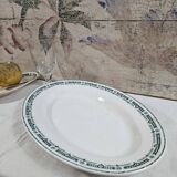 Oval Longwy earthenware dish