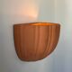 Vintage terracotta shell wall light, France 1960s